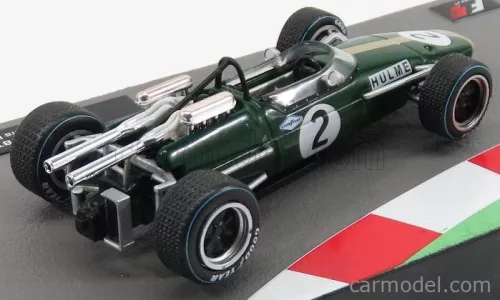 BRABHAM  F1  REPCO BT24 N 2 WORLD CHAMPION SEASON 1967 DENIS HULME  GREEN GOLD