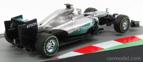 MERCEDES GP  F1  W07 HYBRID AMG PETRONAS N 6 WORLD CHAMPION SEASON 2016 NICO ROSBERG  SILVER GREEN