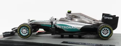 MERCEDES GP  F1  W07 HYBRID AMG PETRONAS N 6 WORLD CHAMPION SEASON 2016 NICO ROSBERG  SILVER GREEN