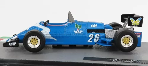 LIGIER  F1  JS21 GITANES N 26 SEASON 1983 RAUL BOESEL  LIGHT BLUE