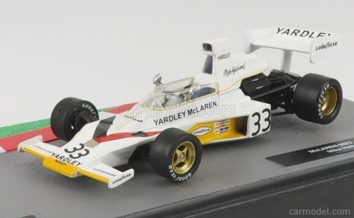 McLAREN  F1  M23 FORD N 33 SEASON 1974 MIKE HAILWOOD  WHITE YELLOW