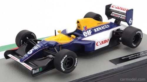 WILLIAMS  F1  FW14B RENAULT N 6 SEASON 1992 RICCARDO PATRESE  BLUE YELLOW WHITE