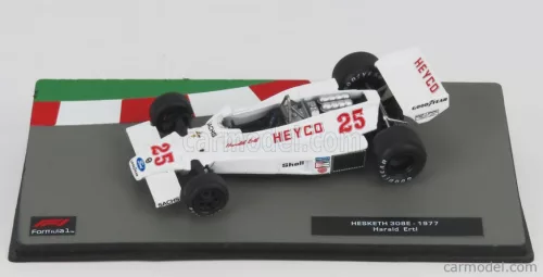 HESKETH  F1  308E HEYCO N 25 SEASON 1977 HERALD ERTL  WHITE