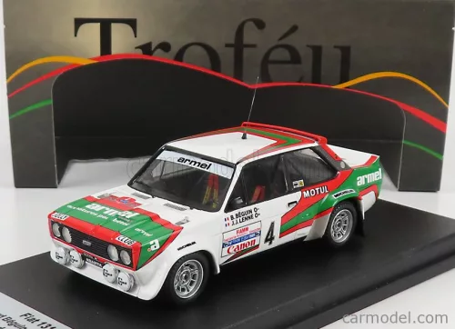 FIAT  131 ABARTH N 4 RALLY ISOLA D'ELBA ITALY 1981 B.BEGUIN - J.J.LENNE  WHITE RED GREEN