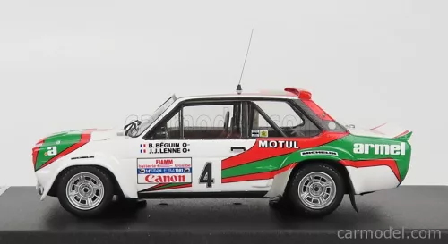 FIAT  131 ABARTH N 4 RALLY ISOLA D'ELBA ITALY 1981 B.BEGUIN - J.J.LENNE  WHITE RED GREEN
