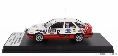 FORD ENGLAND  SIERRA XR 4x4 (night version) N 12 RALLY NATIONAL BREAKDOWN 1987 PHIL COLLINS - BRIAN THOMAS  WHITE RED