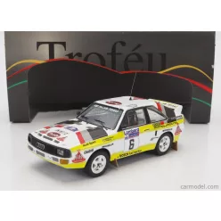   AUDI  QUATTRO SPORT TEAM HB N 6 RALLY RAC LOMBARD 1984 M-MOUTON - F-PONS  WHITE YELLOW BROWN