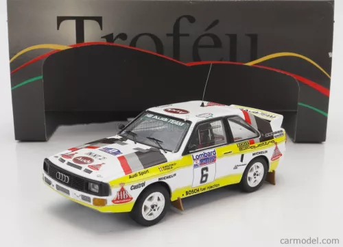 AUDI  QUATTRO SPORT TEAM HB N 6 RALLY RAC LOMBARD 1984 M-MOUTON - F-PONS  WHITE YELLOW BROWN