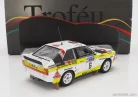 AUDI  QUATTRO SPORT TEAM HB N 6 RALLY RAC LOMBARD 1984 M-MOUTON - F-PONS  WHITE YELLOW BROWN