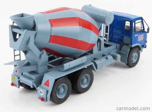 BERLIET  GRH230 6x4 BETONIERA TANKER CEMENT MIXER TRUCK 3-ASSI 1959 - MOVIMENTO TERRA  BLUE GREY RED