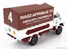 BERLIET  L64 TRUCK TELONATO N 4 RALLY RAID AFRIQUE ABIDJAN - MARSEILLE 2-ASSI 1963  WHITE BROWN