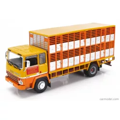   BERLIET  GR320 TRUCK BETAILLIERE COMMERCE D'ANIMAUX TRASPORTO ANIMALI 2-ASSI 1986  2 TONE ORANGE