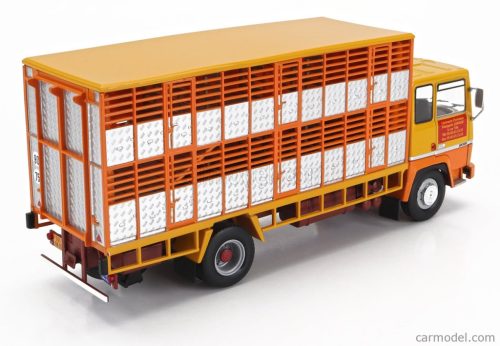 BERLIET  GR320 TRUCK BETAILLIERE COMMERCE D'ANIMAUX TRASPORTO ANIMALI 2-ASSI 1986  2 TONE ORANGE