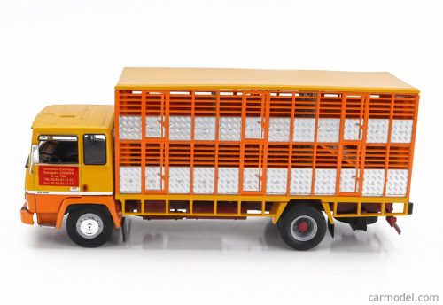 BERLIET  GR320 TRUCK BETAILLIERE COMMERCE D'ANIMAUX TRASPORTO ANIMALI 2-ASSI 1986  2 TONE ORANGE