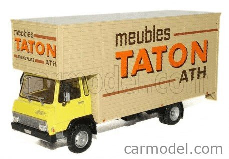 BERLIET  560K CASSONATO TRASPORTO MOBILI MEUBLES TATON ATH 2-ASSI 1973  YELLOW BEIGE