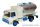 BERLIET  20K TANKER TRUCK TRASPORTO LATTE MOULIN GANGLOFF 2-ASSI 1969  WHITE BLUE SILVER