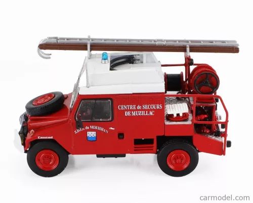 COUMIL  SCD28 CCFI SDIS CENTRE DE SECOURS DE MUZILLAC DE MORBIHAN FIRE ENGINE 1985  RED WHITE