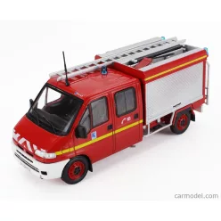   CITROEN  JUMPER DOBLE CABINE CENTRE DE SECOURS DE L'AISNE FIRE ENGINE 2002  RED WHITE SILVER