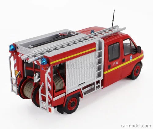 CITROEN  JUMPER DOBLE CABINE CENTRE DE SECOURS DE L'AISNE FIRE ENGINE 2002  RED WHITE SILVER