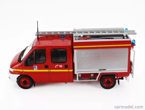 CITROEN  JUMPER DOBLE CABINE CENTRE DE SECOURS DE L'AISNE FIRE ENGINE 2002  RED WHITE SILVER