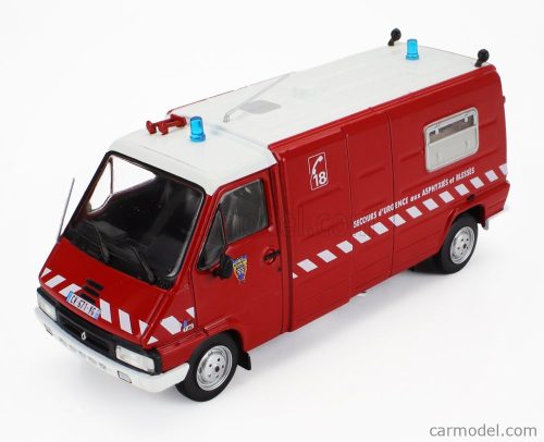 RENAULT  MASTER VAN SECOURS D'URGENCE AUX ASPHYXIES ET BLASSES FIRE ENGINE 1981  RED WHITE