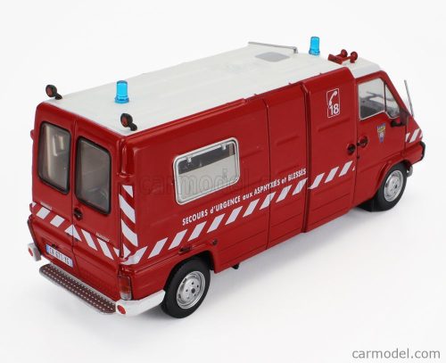 RENAULT  MASTER VAN SECOURS D'URGENCE AUX ASPHYXIES ET BLASSES FIRE ENGINE 1981  RED WHITE