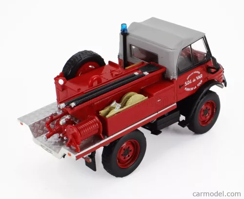 MERCEDES BENZ  UNIMOG 421 TANKER TRUCK SDI DU VAR PLAN DE LA TOUR FIRE ENGINE 1961  RED GREY