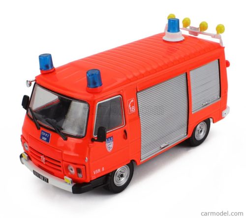 PEUGEOT  J9 VAN VEHICULE DE SECOURS ROITER FIRE ENGINE 1982  ORANGE FLUO SILVER