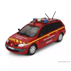   RENAULT  MEGANE BREAK SW STATION WAGON AMBULANCE FIRE ENGINE SECOURS MEDICAL ENSOSP 2006  RED YELLOW
