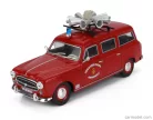 PEUGEOT  403 SW STATION WAGON FIRE ENGINE CENTRE DE SECOURS PRINCIPAL ANNONAY 1969  RED