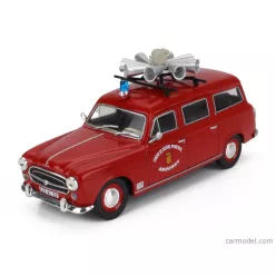   PEUGEOT  403 SW STATION WAGON FIRE ENGINE CENTRE DE SECOURS PRINCIPAL ANNONAY 1969  RED