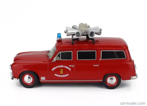 PEUGEOT  403 SW STATION WAGON FIRE ENGINE CENTRE DE SECOURS PRINCIPAL ANNONAY 1969  RED