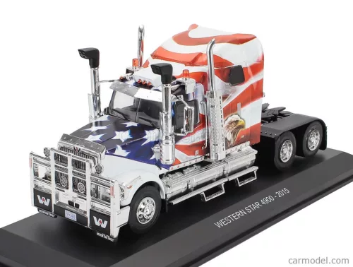 WESTERN STAR  4900 TRACTOR TRUCK 3-ASSI 2015 - AMERICAN EAGLE  WHITE BLUE RED