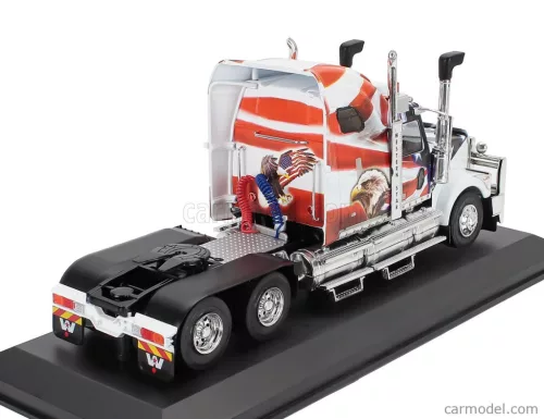 WESTERN STAR  4900 TRACTOR TRUCK 3-ASSI 2015 - AMERICAN EAGLE  WHITE BLUE RED