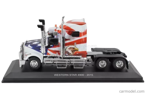 WESTERN STAR  4900 TRACTOR TRUCK 3-ASSI 2015 - AMERICAN EAGLE  WHITE BLUE RED