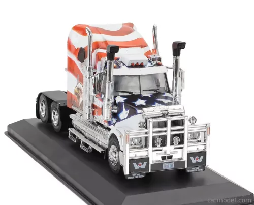 WESTERN STAR  4900 TRACTOR TRUCK 3-ASSI 2015 - AMERICAN EAGLE  WHITE BLUE RED