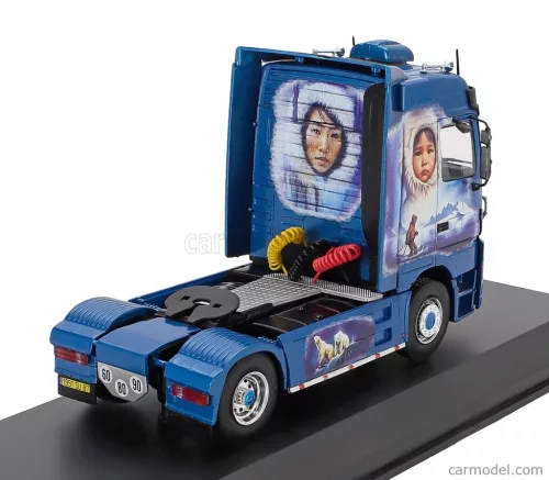 MERCEDES BENZ  ACTROS 1851 MP1 TRACTOR TRUCK 2-ASSI 1998 - ESKIMO ARCTIC AIRBRUSH  BLUE