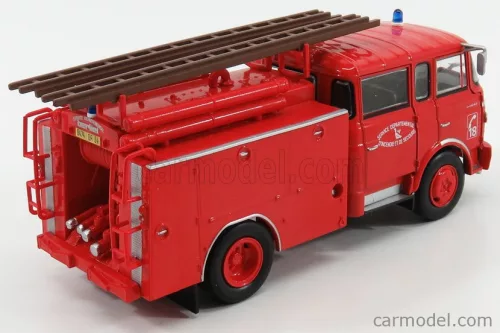 BERLIET  FPT GAK 20H TANKER TRUCK WITH SCALA - FIRE ENGINE - VIGILI DEL FUOCO  RED