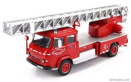 SAVIEM  57 TRUCK SCALA 1977 - FIRE ENGINE - VIGILI DEL FUOCO - FEUERWEHR  RED SILVER