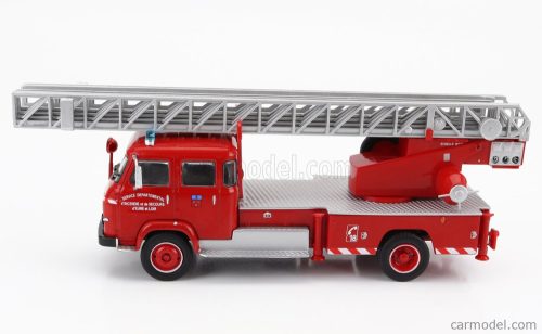 SAVIEM  57 TRUCK SCALA 1977 - FIRE ENGINE - VIGILI DEL FUOCO - FEUERWEHR  RED SILVER