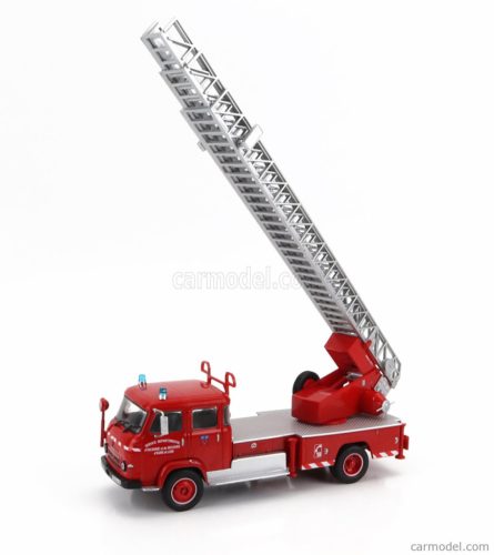 SAVIEM  57 TRUCK SCALA 1977 - FIRE ENGINE - VIGILI DEL FUOCO - FEUERWEHR  RED SILVER