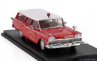 FORD USA  COUNTRY SQUIRE SW STATION WAGON FRUITLAND FIRE ENGINE 1959  RED WHITE
