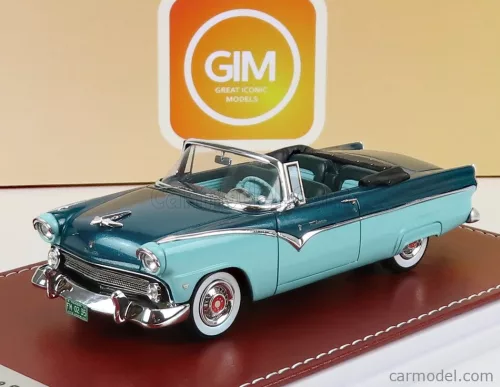 FORD USA  FAIRLANE SUNLINER CABRIOLET 1955  GREEN POLY - SEA HAZE GREEN