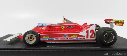 FERRARI  F1  312T4 N 12 2nd GP FRENCH 1979 G.VILLENEUVE  RED