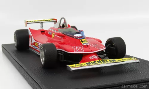 FERRARI  F1  312T4 N 12 2nd GP FRENCH 1979 G.VILLENEUVE  RED