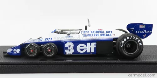 TYRRELL  F1  P34/2 ELF FORD SIX WHEELS N 3 SEASON GP 1977 R.PETERSON  BLUE WHITE
