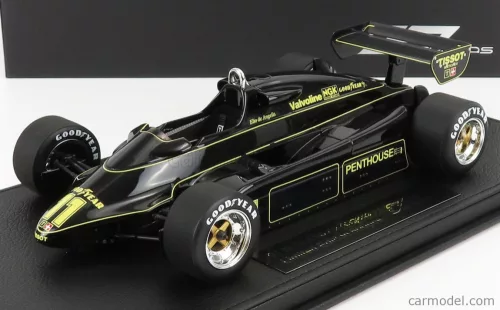 LOTUS  F1  91 N 11 SEASON 1982 E.DE ANGELIS - CON VETRINA - WITH SHOWCASE  BLACK