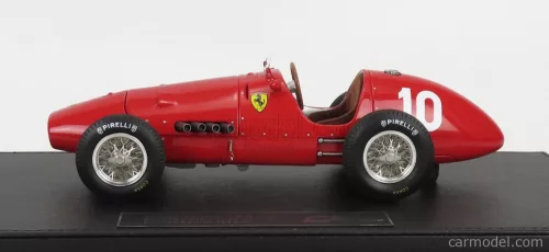 FERRARI  F1  500 F2 SCUDERIA FERRARI N 10 2nd FRANCE GP 1952 NINO FARINA - CON VETRINA - WITH SHOWCASE  RED