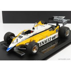   RENAULT  F1  RE 30B V6 TURBO N 16 SEASON 1982 R.ARNOUX - CON VETRINA - WITH SHOWCASE  YELLOW WHITE