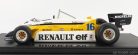 RENAULT  F1  RE 30B V6 TURBO N 16 SEASON 1982 R.ARNOUX - CON VETRINA - WITH SHOWCASE  YELLOW WHITE